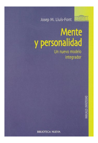 Libro Mente Y Personalidad Teoria De La Red De Sis De Lluis