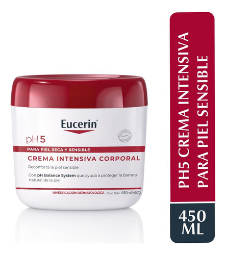 Crema Corporal Eucerin Piel Seca Y Sensible Ph5 450ml Fragancia Neutro Tipo de envase Tarro