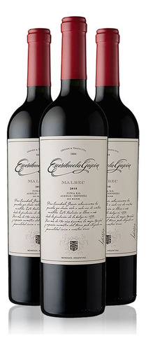 Vino Tinto Escorihuela Gascon Malbec Pack X 3