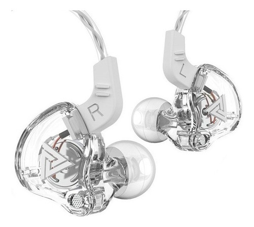 Auriculares intraurales para juegos Qkz Ak6 Ak6 Qkz-06 blancos