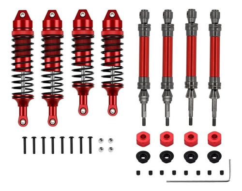 Set De Eje De Transmisión Y Amortiguador De Metal Para Traxx