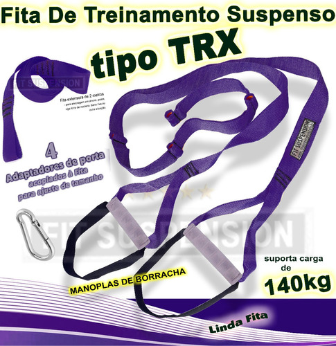 Fita De Suspensão Fit Suspension Tipo Trx Borracha Manopla