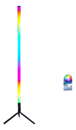 Tubo Led Rgb 1.20m-pixel-programable + App + Control + Base
