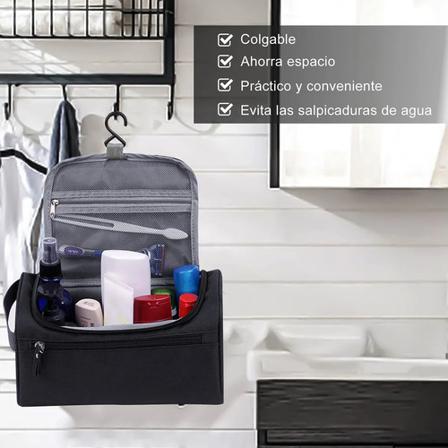 Neceser De Viaje Impermeable Con Gancho Y Gran Capacidad