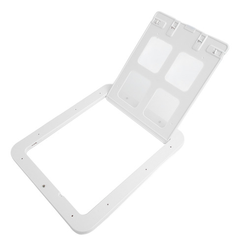 Pantalla De Puerta Para Mascotas Pequeña De Plástico Blanco