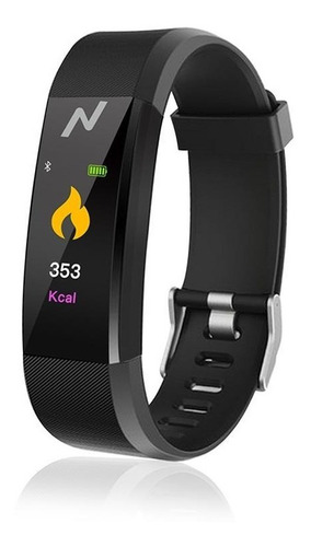 Imagen 2 de 4 de Smartwatch Noga Band Ng-sb01 Malla Negra