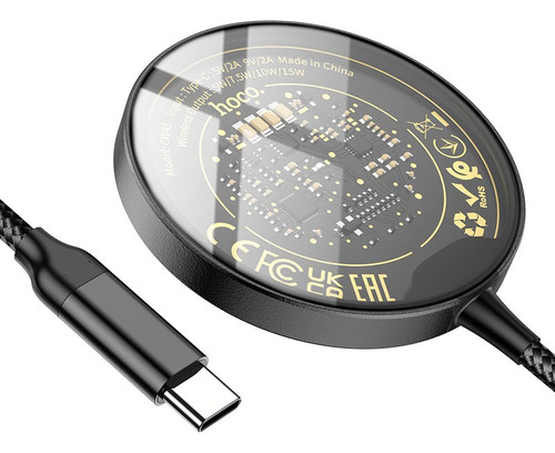 Cargador Magnético 3 En 1 Hoco Cw45 Negro