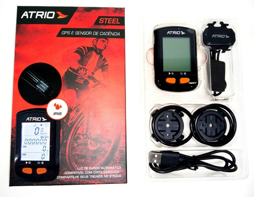Imagem 5 de 6 de Gps Steel Bluetooth Bike Sensor Cadencia Prova Água Strava