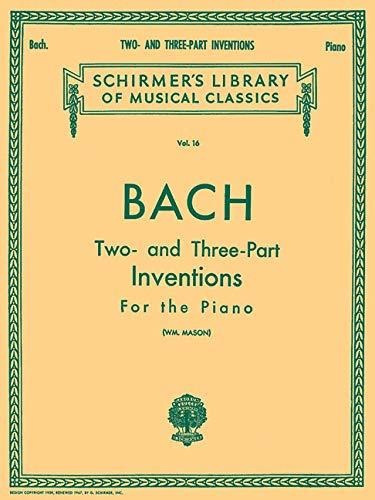 Book : Bach - Two- And Three-part Inventions For The Piano .