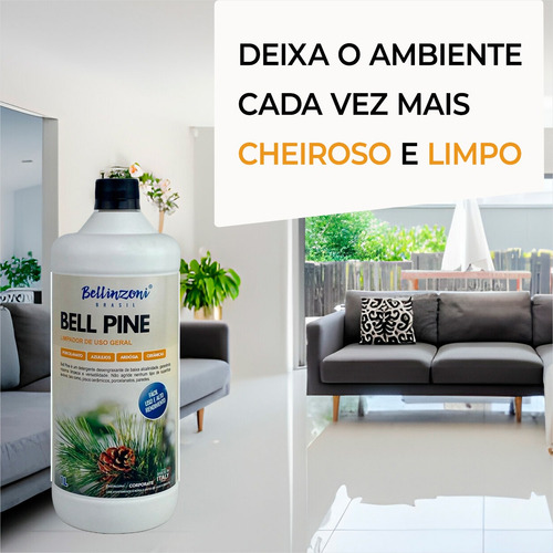 Detergente Concentrado Limpador Uso Geral Bell Pine 1 Litro
