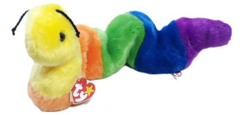 Peluche Ty Gusano Arcoiris Beanie Buddies Inch Edicion 1999