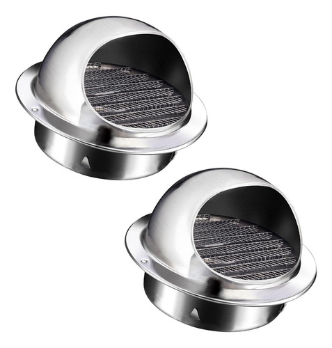 2 Piezas Ventilación De Pared Para Tubería De 120 Mm