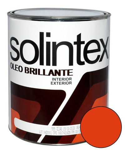 Pintura Oleo Brillante 1gl Naranja Solintex