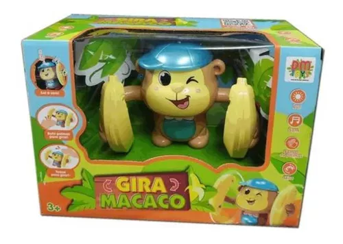 Brinquedo Infantil Gira Macaco Com banana Com Luz E Som Toys - DaiCommerce