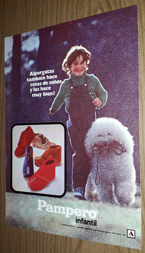 P07 Clipping Antigua Publicidad Zapatillas Pampero Año 1974 (Usado)