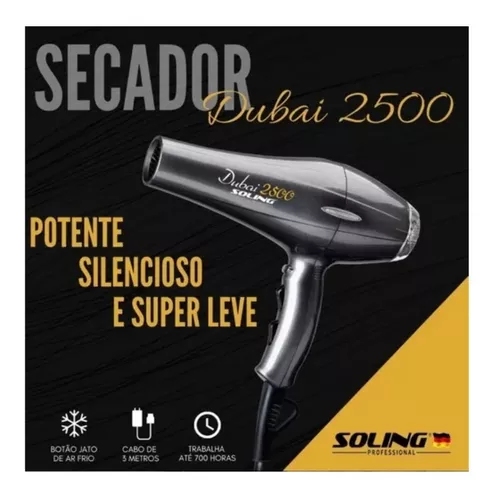 Secador De Cabelo Profissional Soling Dubai 2500w