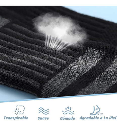 Calcetines Deportivo Bajos Absorbente Transpirable 5 Pares