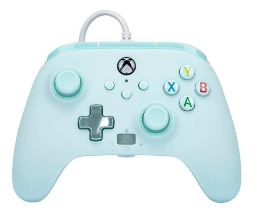 Joystick Xbox Powera Cableado Celeste Pastel