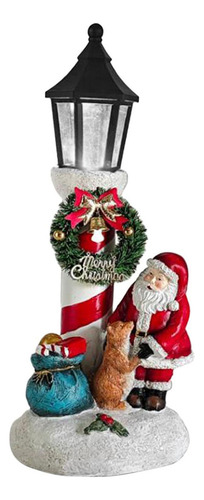Estatua De Papá Noel Que , Adorno Navideño Luminoso,