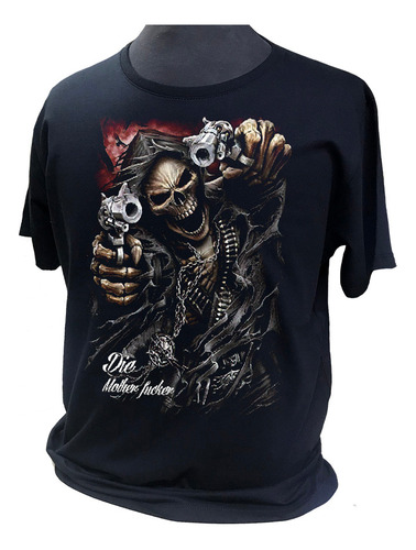 Remera Gotica Dark Calavera Gothic Die Mother Fucker