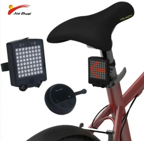 Imagem 3 de 10 de Lanterna Traseira Bike Seta Controle Sem Fio Usb