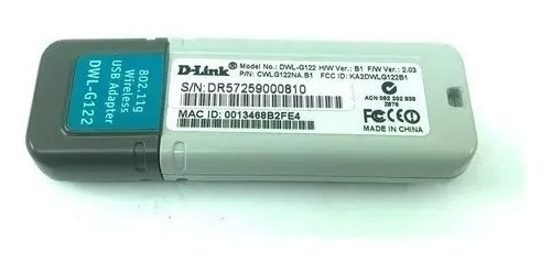 D-link Dwl-g122 Airplus G 802.11g Wireless G Wi-fi Adaptador