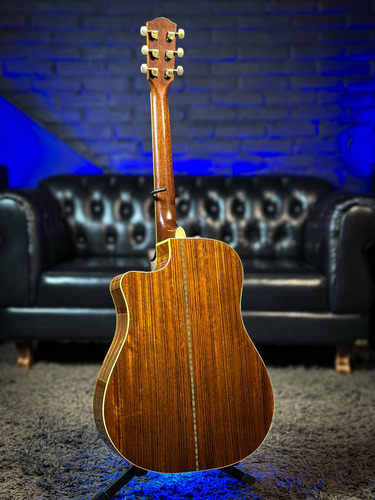Fender Dreadnought Cd220sce Exotic Ovangkol 2011 Natural. (Usado)