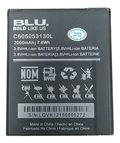 Batería Blu C4 C050 C605053130l