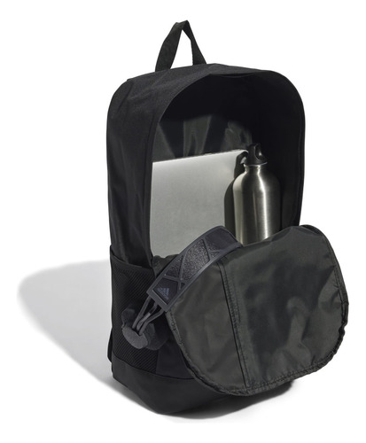 Mochila Unisex adidas Linear Backpack Jd9556 Black/White 18.5L