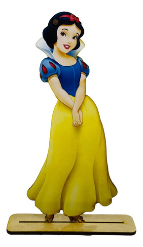 1 Figura Corte Laser Con Impresión Blanca Nieves Princesa