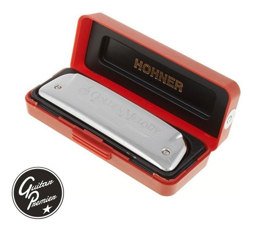 Armonica Hohner Golden Melody Profesional Estuche Lecciones