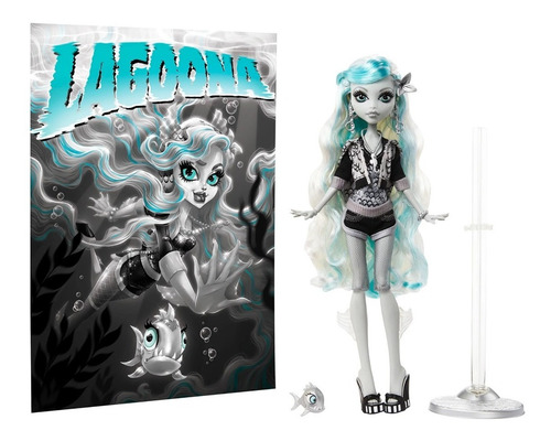 Imagen 3 de 3 de Muñeca Monster High Lagoona Blue Reel Drama