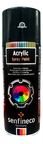 Pintura Aerosol Color Negro Mate Alta Temperatura 400 Ml 12u