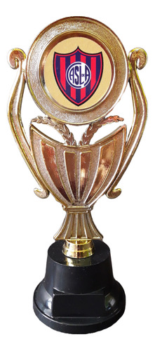 Trofeo Plástico Copa Plana San Lorenzo Fútbol 18cm Souvenir