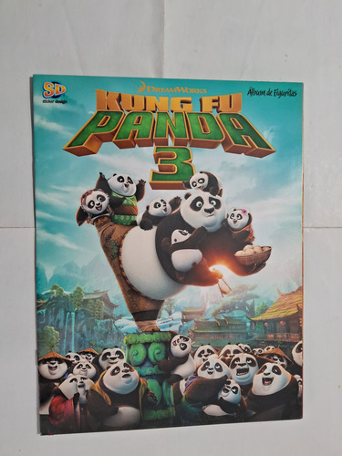 Álbum De Figuritas Kung Fu Panda 3. Vacío. Nuevo