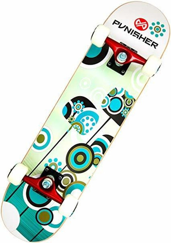 Punisher Patinetas Esencia Completa De 31 Pulgadas Monopatín