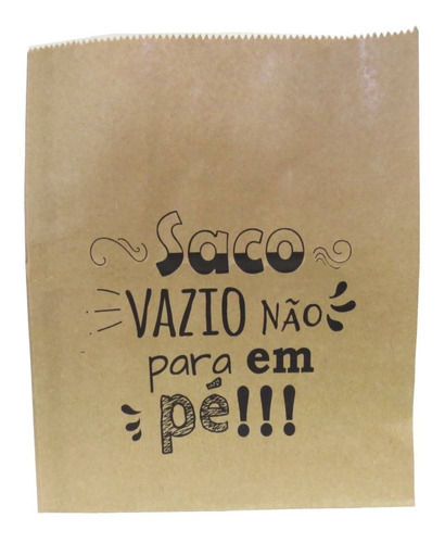 Saco Kraft Delivery (22 X 14 X 25 Cm) Saco Vazio - 200 Unida