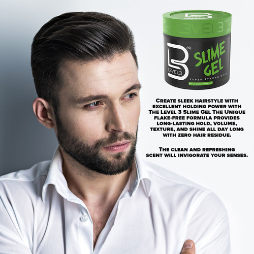 L3 Gel De Slime De Nivel 3, Gel De Peinado De Control Fuerte