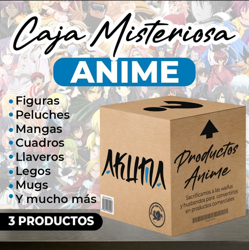 Caja Misteriosa Anime Con 3 Artículos Akuma 