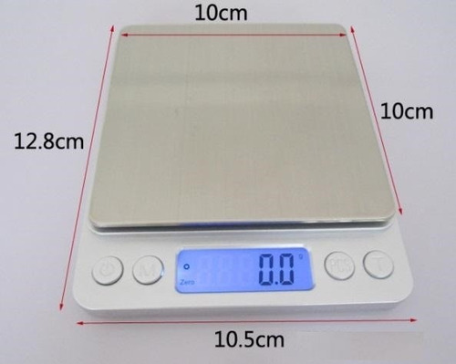 Imagen 6 de 9 de Balanza Precision Digital Pesa 0.1g Lcd Luz Comida Alimento