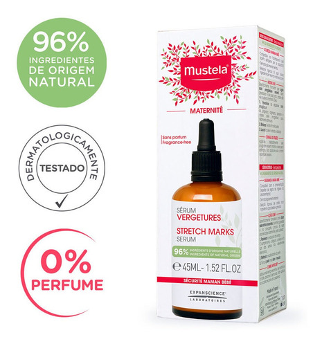 Mustela Maternité Sérum Corretor De Estrias Sem Perfume 45ml