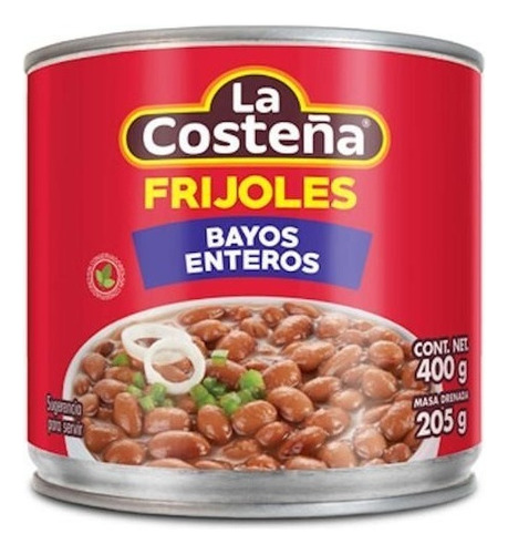 Frijoles Bayos Enteros La Costeña 400 Gr - Origen Mexico