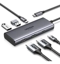 Comprar Revodok 6 En 1 Usb C 2 Hdmi Dual 4k 60hz 8k 30hz 100w Ugreen