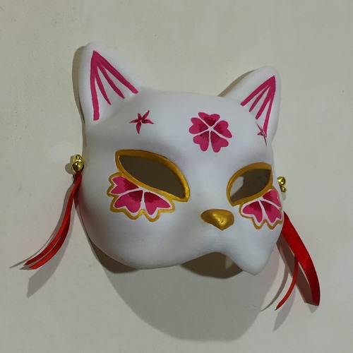 Máscara Kitsune / Máscara De Zorro Japonés