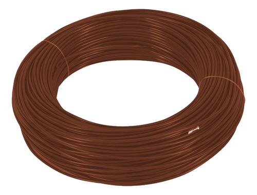 Rolo Fio Cabo Automotivo Extra Flexível 0,50mm 20 Awg 100mts Cobertura Marrom