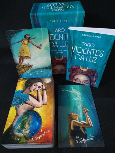 Imagem 1 de 8 de Tarô Videntes Da Luz   + Manual + Toalha Preta + Saquinho