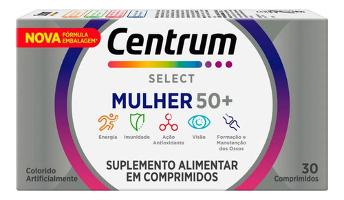 Centrum Select Mulher 50+ Com 30 Comprimidos Sabor Sem sabor