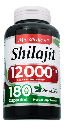 Shilajit Original 180 Capsulas 12000 Mgs