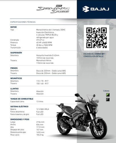 Bajaj Dominar 400 Patentada 12de$1.018.000 Descuento$$ (250)