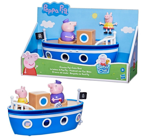 Set De Muñecos Hasbro Peppa Pig El Barco Del Abuelo +3
